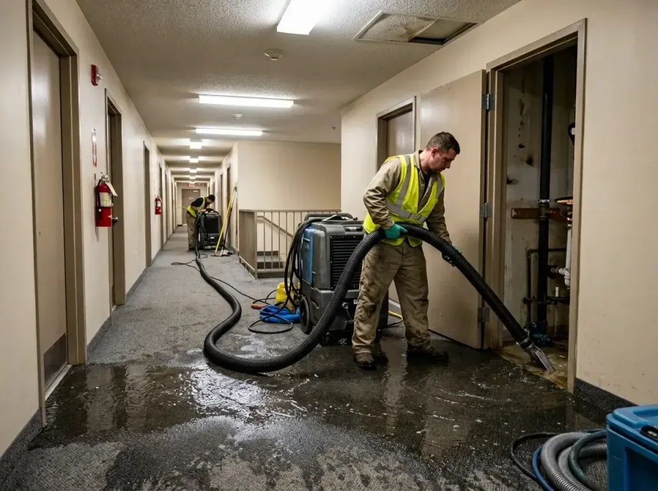 multi-unit-apartment-hallway-f-005 — frequently asked questions, Emergency Burst Pipe Water Extraction & Removal in Ridgefie…